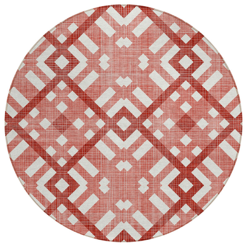 Tapis rond ivoire 8 po