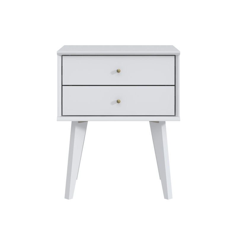Branquinha 2 Drawer 22" H Nightstand, White, Individual
