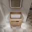 Base de meuble-lavabo avec tablette réglable, autoportante ou murale-126265581