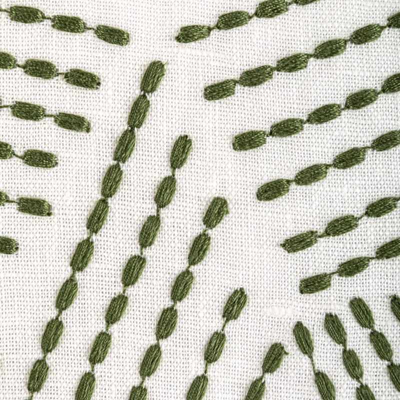 Rhapsody Chord Embroidery Fabric, Leaf