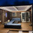 Purple Leaf Outdoor Louvered Pergola With Integrated Led Strip Lights-111108908