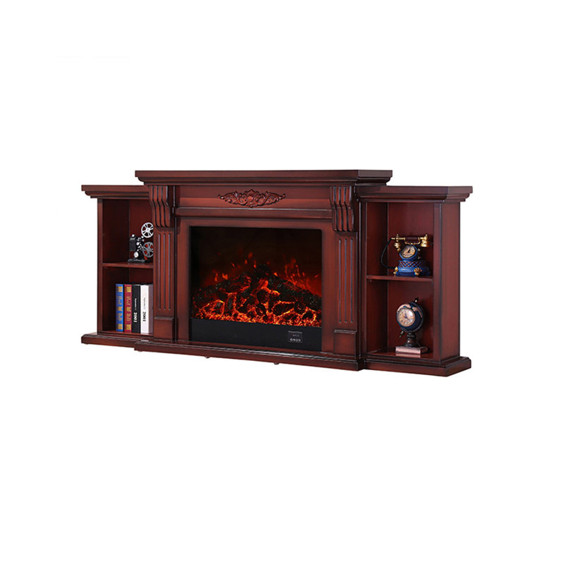 Armoire de rangement télé American Fireplace, Brun