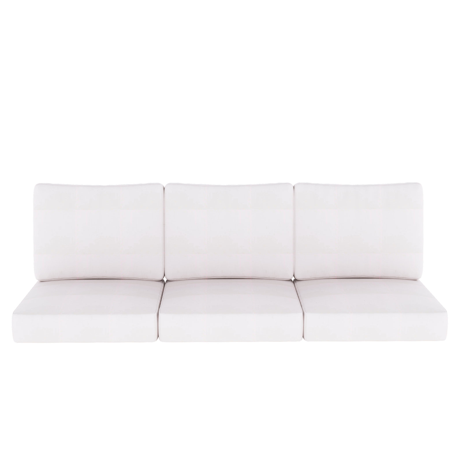 24" Sunbrella® Sofa Seat and Back Cushion, Sunbrella Play Snow