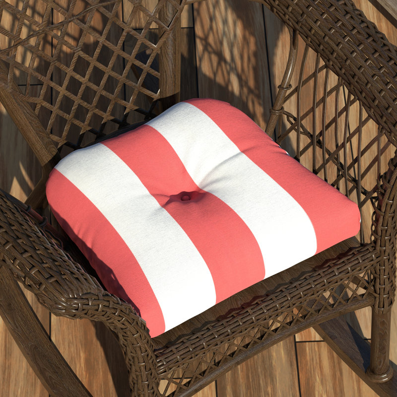 Coussin de siège Awning, Melon d'eau / blanc