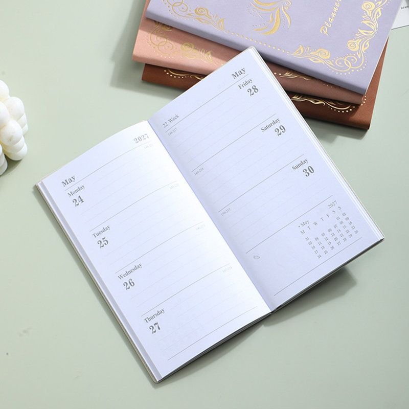 Cahier papier 2027, Vert menthe