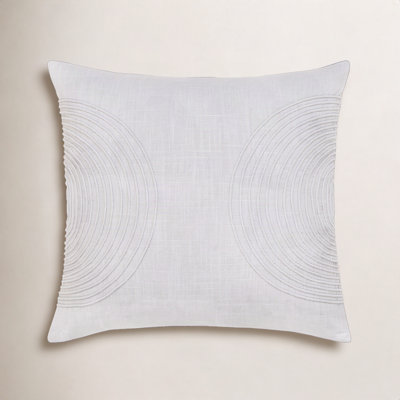 Rida Embroidered Cotton Pillow Cover