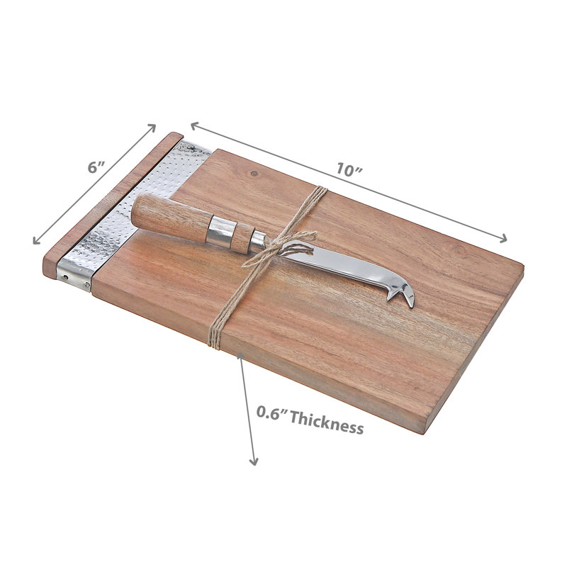 Wood Cheese Board & Spreader
