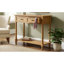 Console Trexm Daisy Series avec deux tiroirs et une tablette inférieure (naturel)-279036578