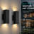 2-Pack LED Dusk to Dawn Wall Light, IP65 Waterproof Outdoor Wall Sconce, Modern Wall Lantern for Patio, Doorway, Garage-1368507846