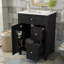 Meuble-lavabo de rangement avec lavabo en céramique-698099060