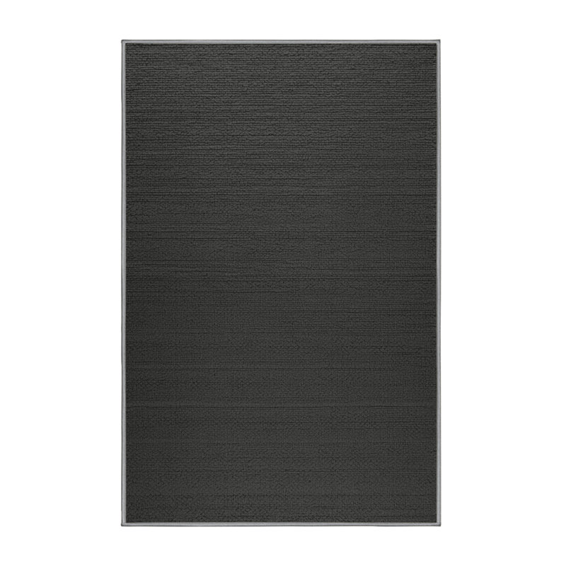 Machine Washable Solid Brown Area Rug, Rectangle 2' x 3'