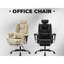 Chaise de bureau confortable avec dossier haut, soutien lombaire et siège en mousse à mémoire de forme pour utilisation à long terme, réglable par ordinateur noir, double couche, repose-pieds rétractable-132960731