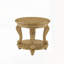Table de bout ronde de 22 pouces à deux tons, table d'appoint en bois avec tablette, facile à assembler pour le salon-881182293