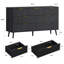 Ensemble de chambre à coucher 3 pièces (1 commode + 2 armoires)-650519080