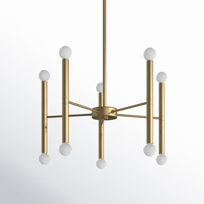 Jamir 10 - Light Dimmable Sputnik Modern Linear Chandelier