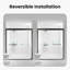 Space-saving Sliding Glass Door, Tempered Glass, Modern Bathroom Design
