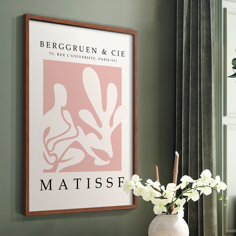 Matisse Cxxxi, reproduction encadrée - bois massif, Brun, H 10 po x l 8 po