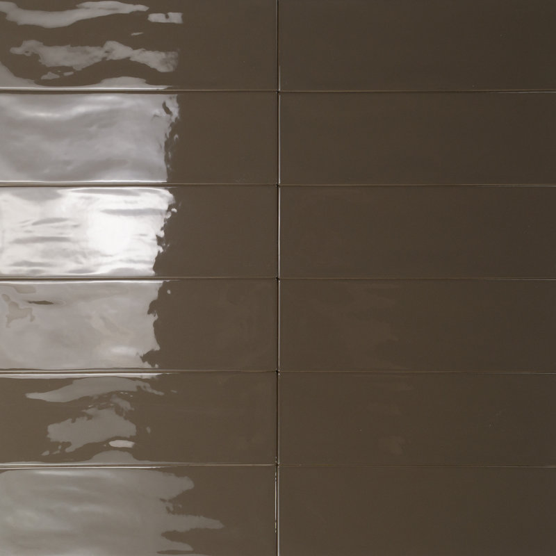Silk Plus 4"x12" Italian Subway Wall Tile, Tab Brown