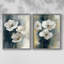 Série FLORAL - Impression encadrée de qualité supérieure - prêt à accrocher - aucun clou requis-107999020-107999018