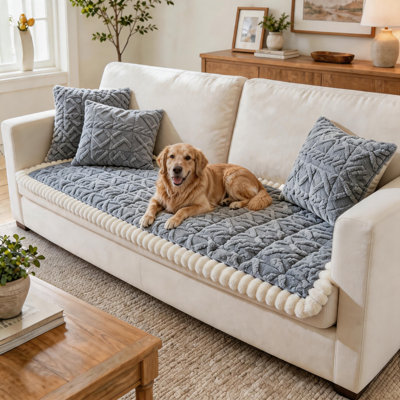 Modern Washable Non-Slip Extra-Large Pet Mat – Soft Plush, Comfortable, Pet-Friendly, Multi-Purpose, All-Season, Available in Multiple Colors & Sizes.