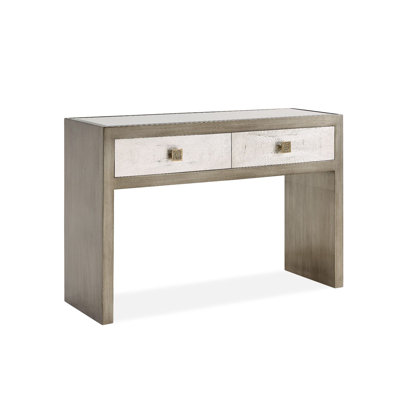 Greenberg 120 cm W Glass and Mirrored Glass Top Console Table