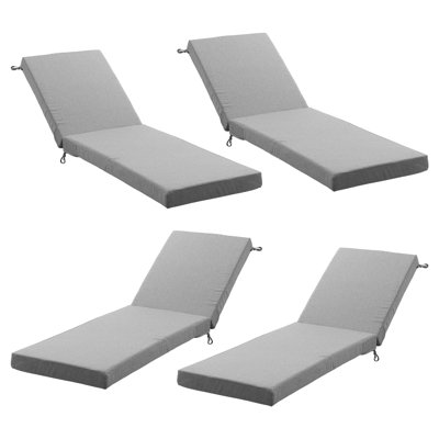 Forbell Outdoor Weather-Resistant 3.5" Chaise Lounge Seat Cushion - Back Cushions And Seat Cushions