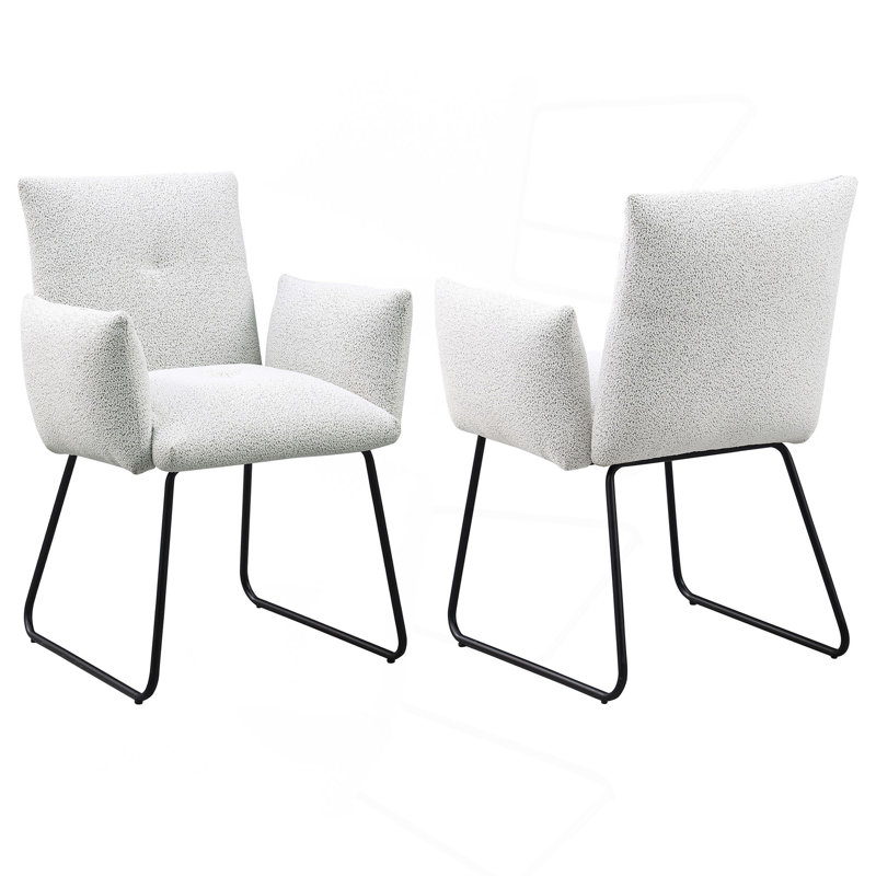 Upholstered Dining Arm Chair (Set Of 2)
