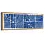 «Abstract Botanical Indigo Impressions Bold Blue Abstract Floral», reproduction d'art sur toile-98042065-111375404