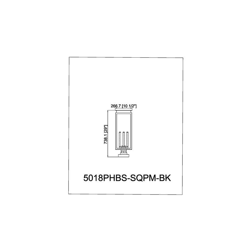 Maloney 4 Light Outdoor Pier Mounted Fixture