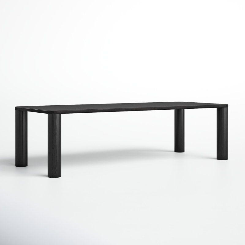 Demson 106" Dining Table, Black Oak