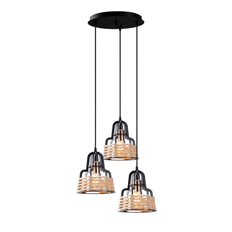 Luminaire suspendu géométrique à 3 lumières Hatherleigh