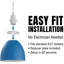 Ceiling Lampshade Easy Fit Metal 15cm Shades Pendant Light Bell Lamp Shades for Living Room, Kitchen, Bedroom-808265584