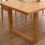 Table de salle à manger rectangulaire en bois massif brun-943937021