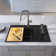 33'' L Drop-In Double Bowl Quartz Composite Kitchen Sink