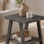 Ensemble de 3 tables basses et 2 tables de bout en bois fini gris grain