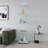 Glass Display Cabinet  Shelves With Door, Floor Standing Curio Bookshelf   Bedroom Office,