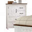 Commode en métal de style transitionnel moderne 1Pc avec quatre tiroirs et une planche de style armoire