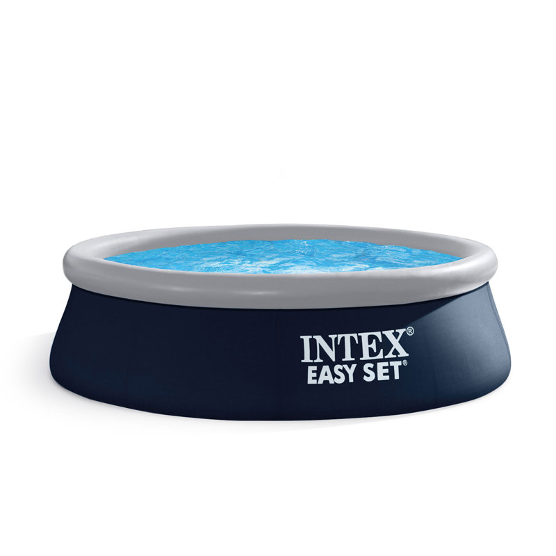 Intex 8-Foot Round Blue Inflatable Above Ground Pool