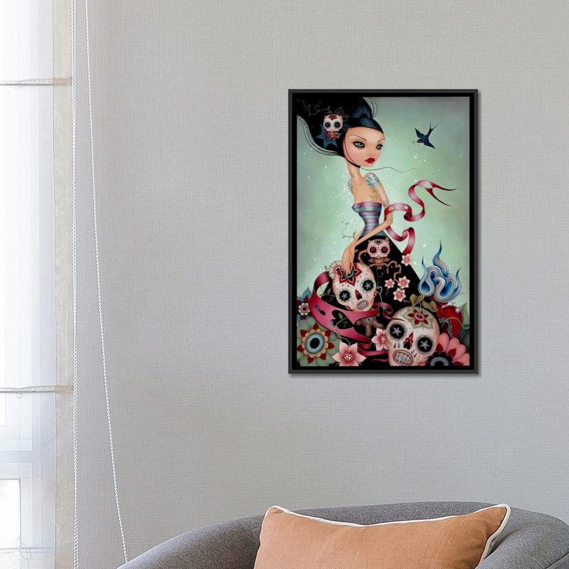 " Dream Escape " by Caia Koopman, 26" H x 18" W x 1.5" D, Black Floater Framed Canvas, No Mat