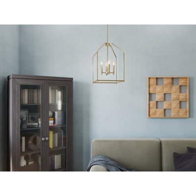 Luminaire suspendu 4 lumières 25,5 "25,5"