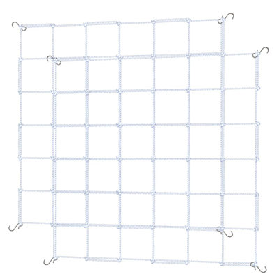 iPower Elastic Trellis Netting for 5x5ft, Heavy Duty Elastic Plant with Hooks, Flexible Hydroponics Support for Grow Tent, Gardening, Climbing Plants, 1 Pack,