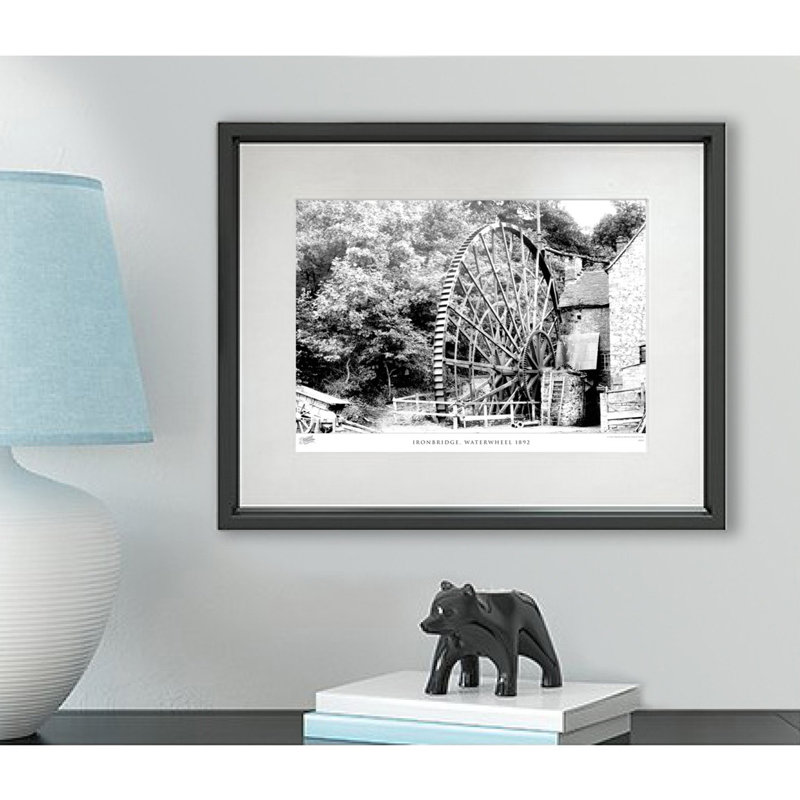 Ironbridge, Waterwheel 1892 by Francis Frith - Single Picture Frame Print, 60cm H x 80cm W x 2.3cm D