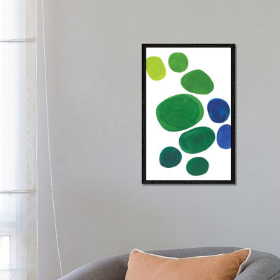 Minimal Pond Pebbles - Painting on Canvas