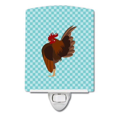 Malaysian Serama Chicken Check Ceramic Night Light