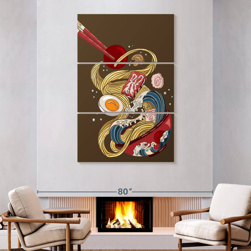 Yarlin Japanese Wave Ramen, 74" H x 48" W