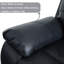 Fauteuil inclinable électrique 42 po, fauteuil électrique avec charge USB et éclairage DEL ambiant, cuir noir respirant