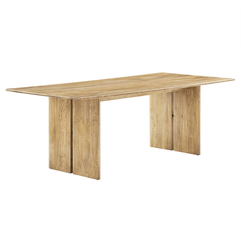 Table de salle à manger Modway Amistad, Chêne, H 30 po x L 86 po x l 39 po
