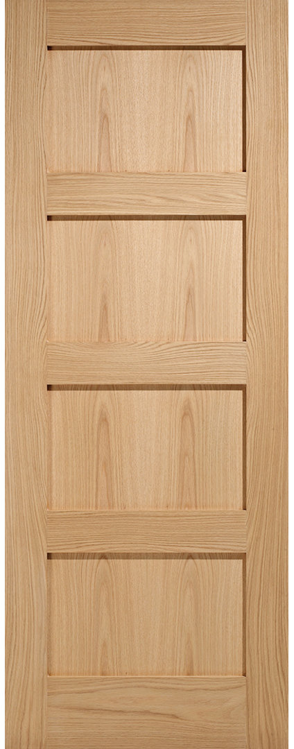 Shaker 4P Prefinished Oak Internal Fire Door