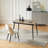 Trellany 47" to 62" Rectangular Extendable Wooden Dining Table with Metal Frame for Kitchen Dining Room