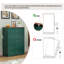 Commode 5 tiroirs de 43,31 po de style simple et rétro-130104866